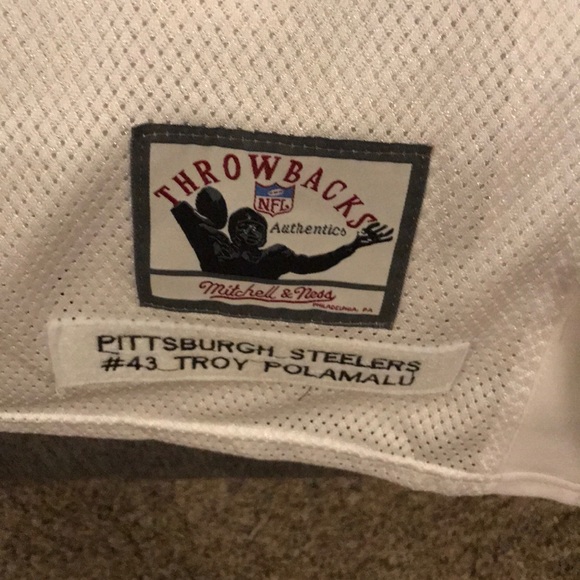 White Troy Polamalu Steelers Jersey - Picture 5 of 6
